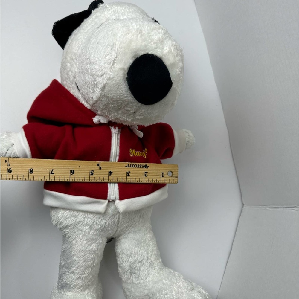 Peanuts Snoopy Macy's Hoodie Large Plush Pellet Stuffed Vintage 2006 - Picture 12 of 13